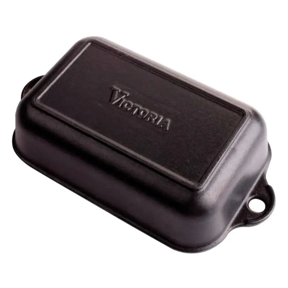 Black rectangular dish with 'Victoria' branding on a white background