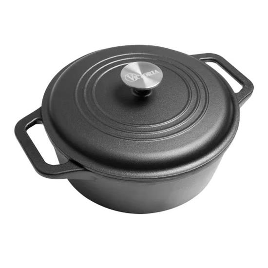 Victoria Enamelled Cast Iron Casserole Pot 3.8L