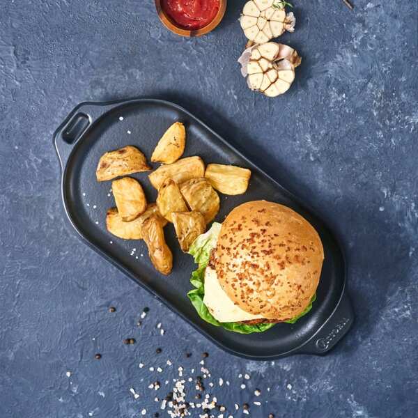 Victoria Cast Iron Enamelled Serving Griddle