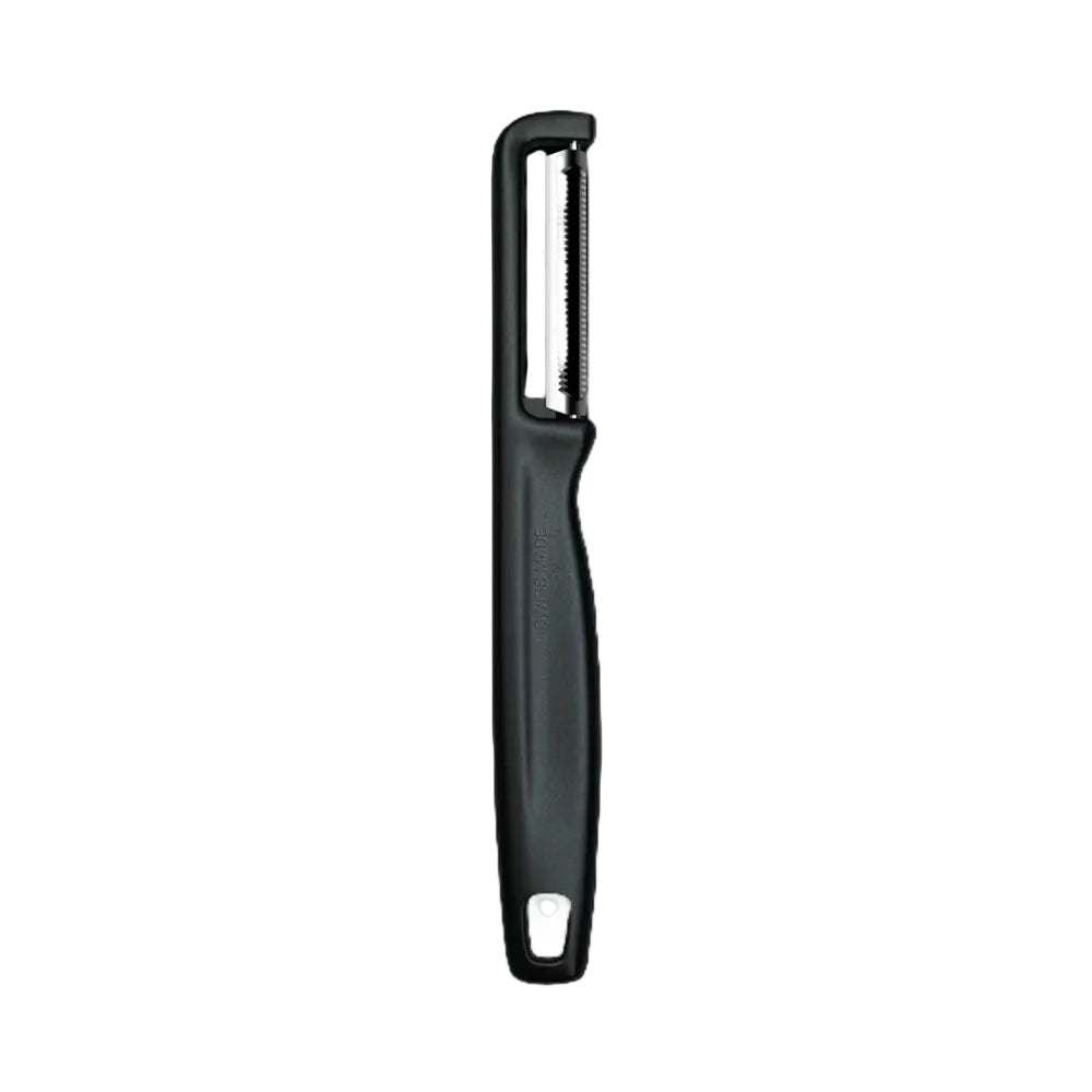 Black peeler on a white background