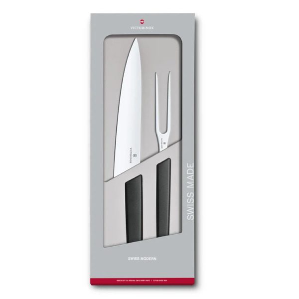 Victorinox Modern Black Carving Set of 2