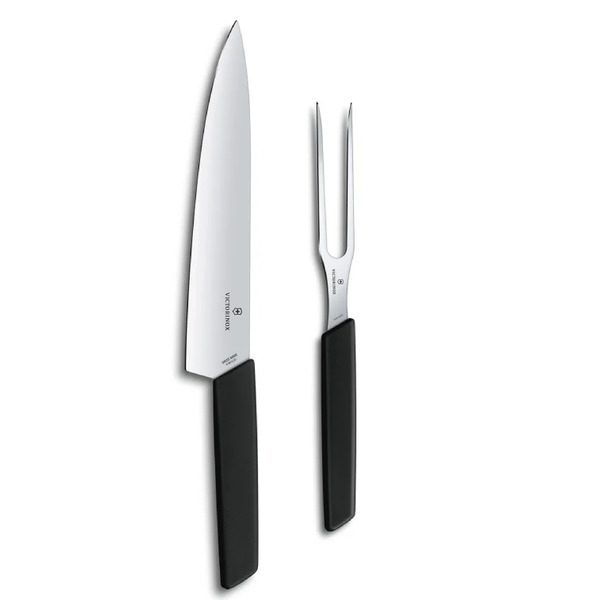 Victorinox Modern Black Carving Set of 2