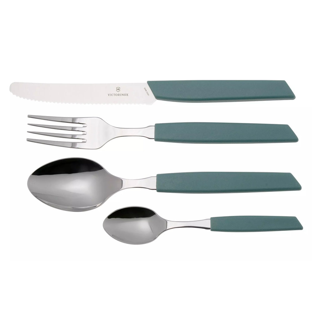 Victorinox Swiss Modern Cutlery Set 24 Piece Sage