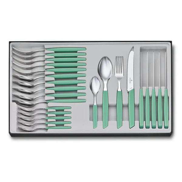 Victorinox Swiss Modern Mint Table Set 24 Piece
