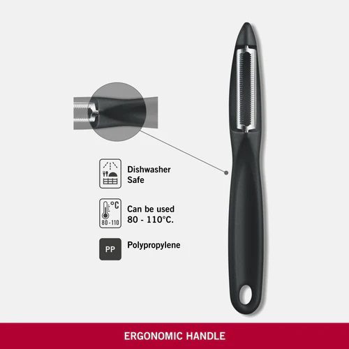 Victorinox Universal Swivel Serrated Peeler Black