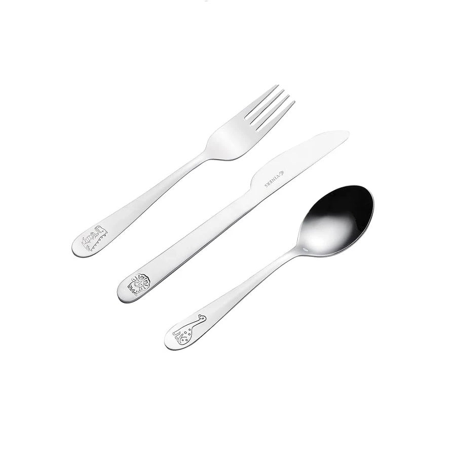 Viners Kids Stainless Steel Cutlery Set 3pc Dinosaur