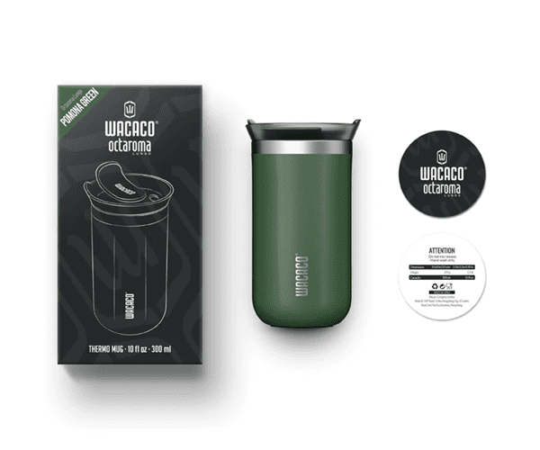 Wacaco Octaroma Insulated Travel Mug Green 300ml