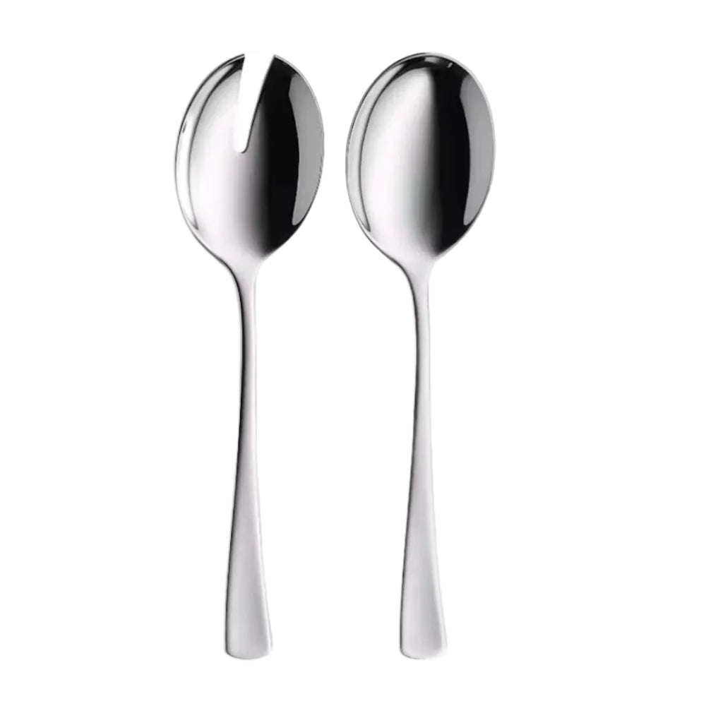 Two silver WMF spoons on a white background
