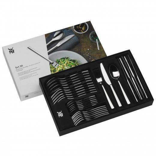 WMF Palma 30-Piece Stainless Steel Cutlery Set.