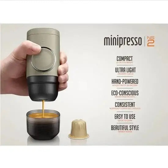Wacaco Minipresso NS2 Portable Espresso Machine.