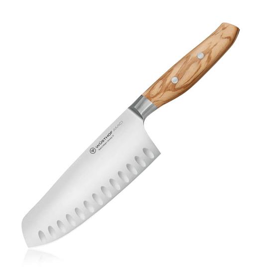 Wusthof Amici Olive Wood Santoku Knife17cm