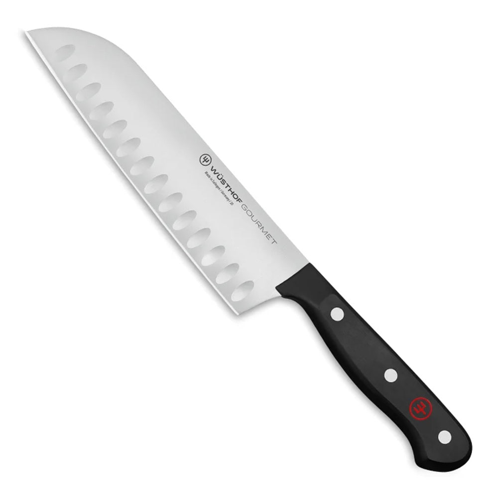 Wusthof Gourmet Fluted Santoku Knife 17cm