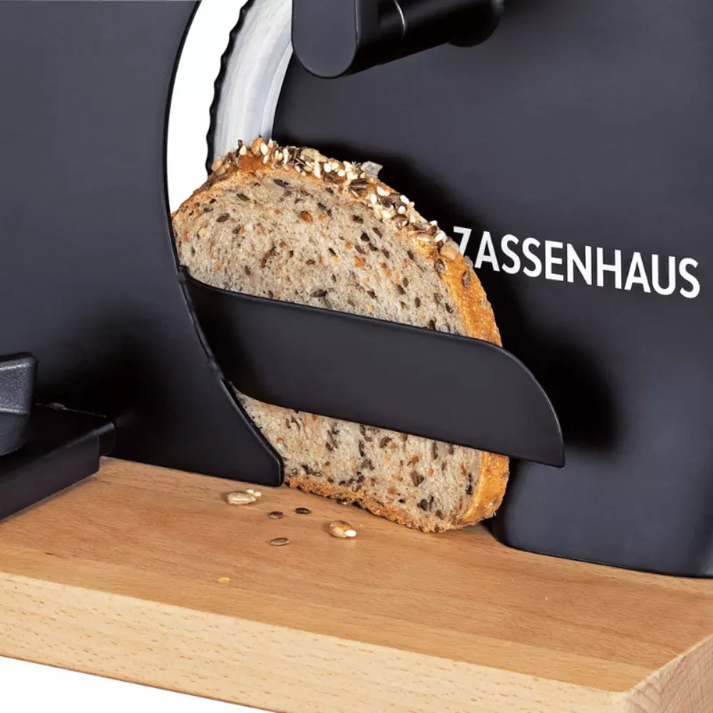 Zassenhaus Classic Manual Bread, Meat & Cheese Slicer Black