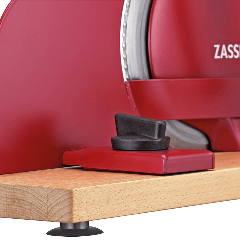 Zassenhaus Classic Manual Bread, Meat & Cheese Slicer Red