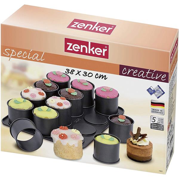 Zenker 12 Cup Mini Flan Baking Mould Tin