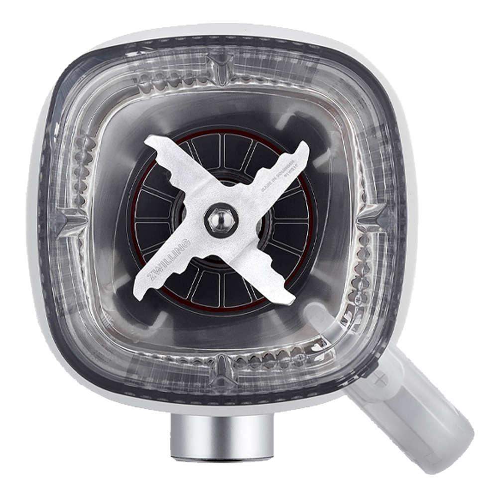 Blender blade with clear housing on a white background