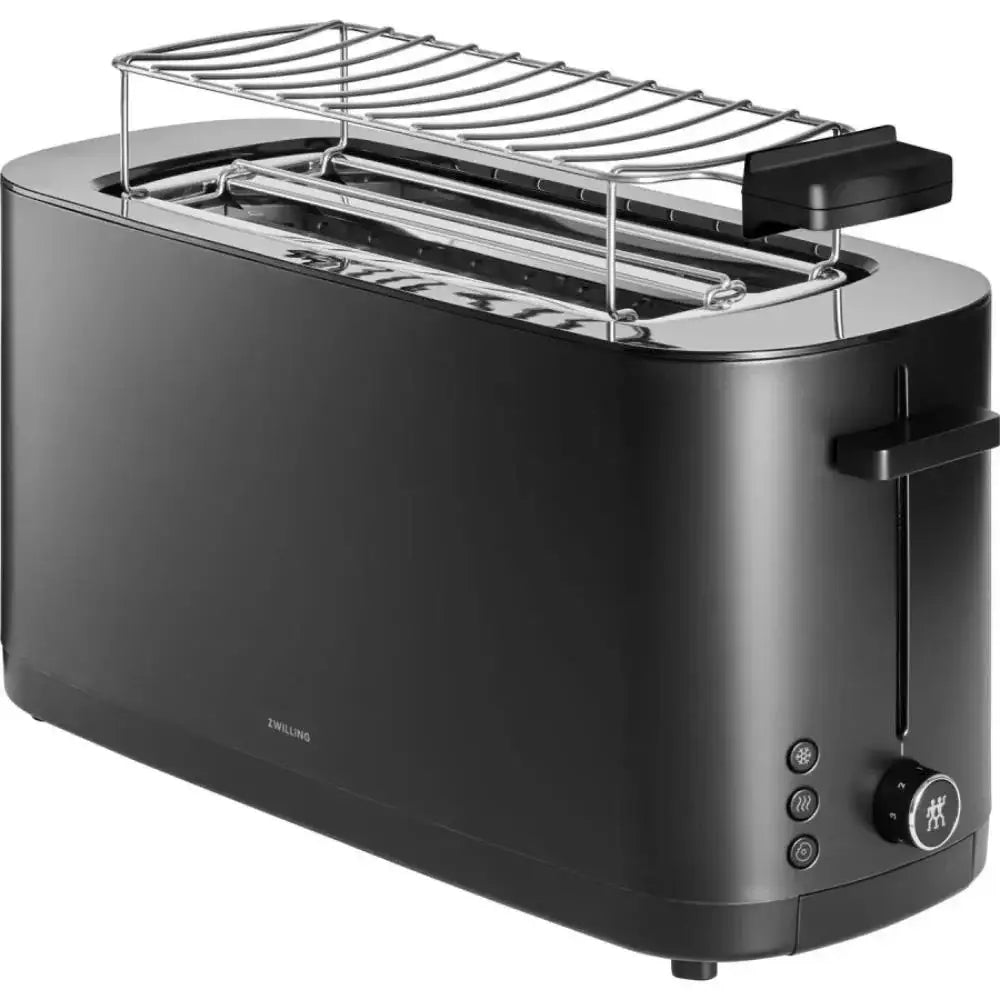 Zwilling Enfinigy Toaster 4-Slice Black With Bun Warmer.