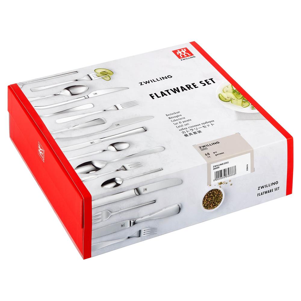 Zwilling Minimale Brushed Stainless Steel Cutlery Set 68pc.