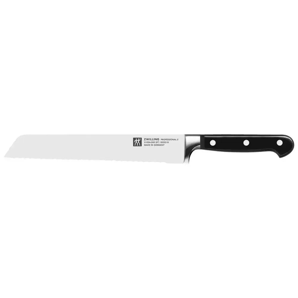 Zwilling bread knife on a white background