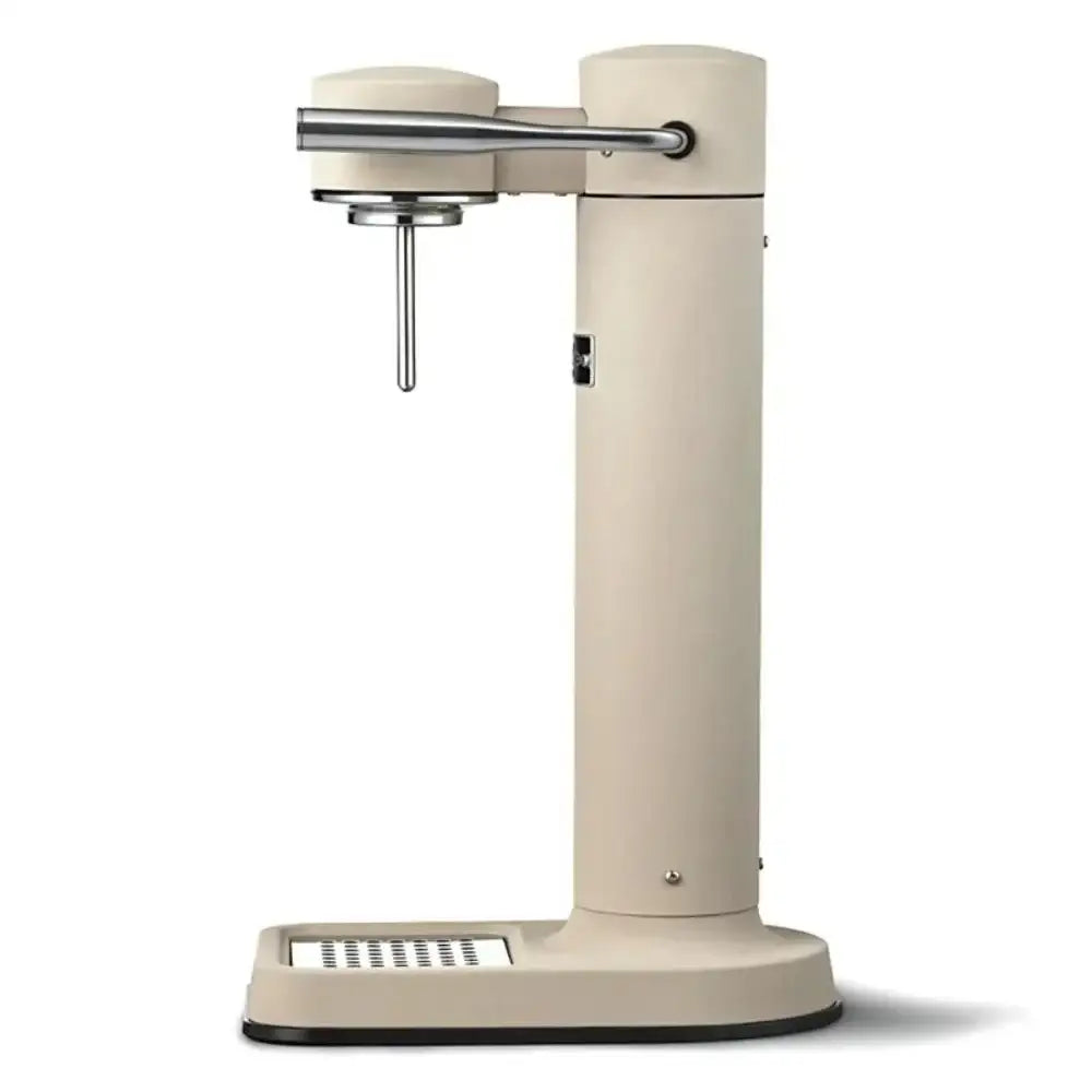 Aarke III premium water carbonator in sand color, stylish kitchen appliance at Cookin Stores
