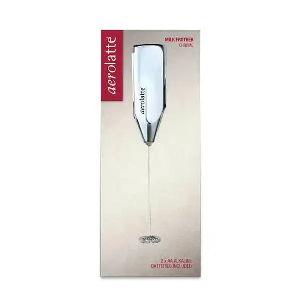 AeroLatte milk frother packaging on a white background
