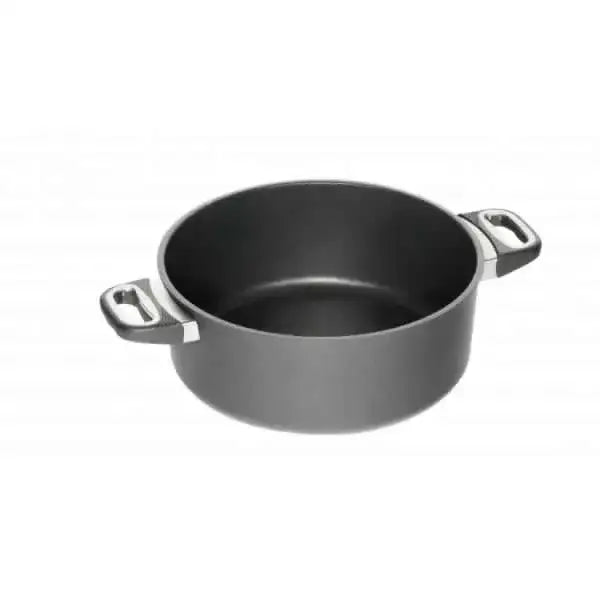 Non-stick black casserole pot with metal handles, premium kitchenware at Cookin Stores