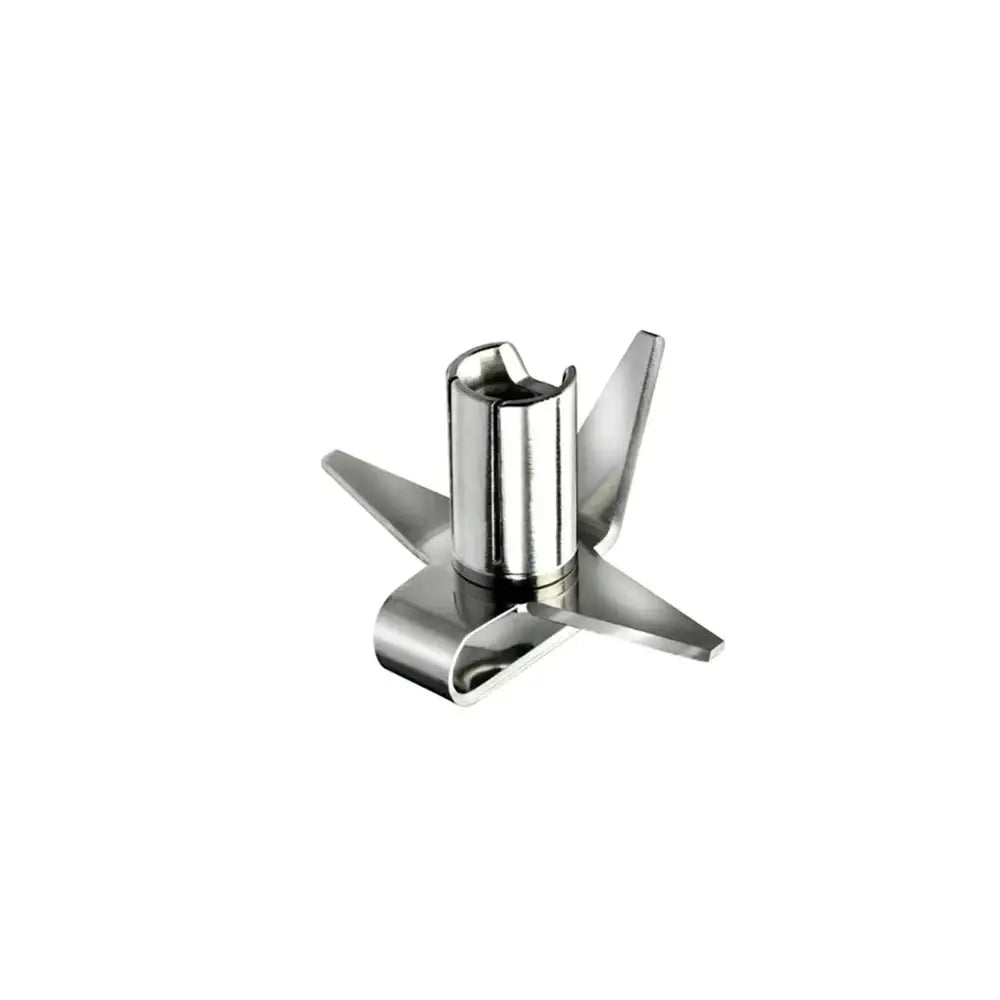 Metallic kitchen tool on a white background