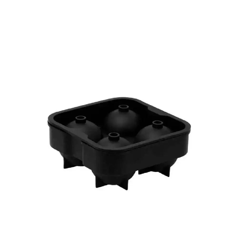 Black silicone ice ball mould, 4-piece, premium kitchenware at Cookin Stores