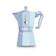 Bialetti Moka Exclusive Espresso Maker 6-Cup Light Blue