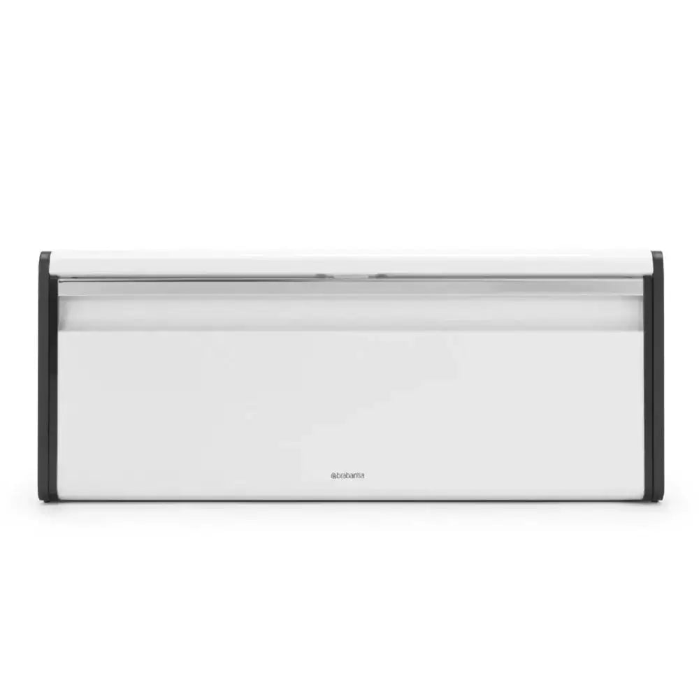 White container with black frame on a white background