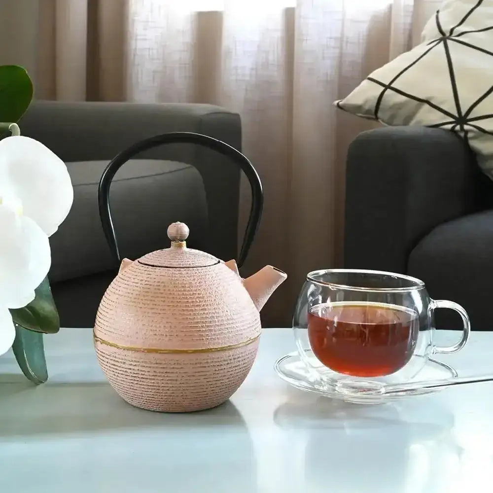 Cast Iron Chinese Teapot Light Terracotta 700ml