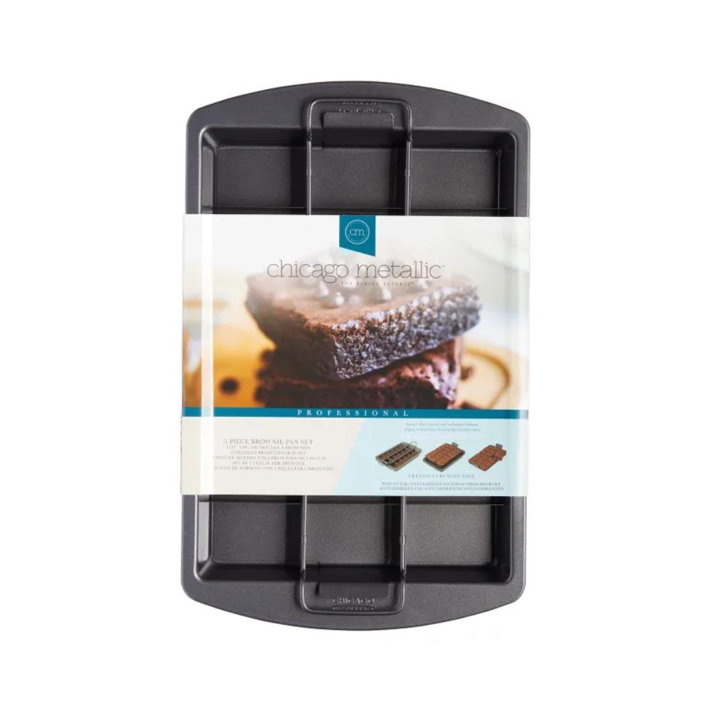 Chicago Metallic Non-Stick 3 Piece Brownie Pan Set 40cm