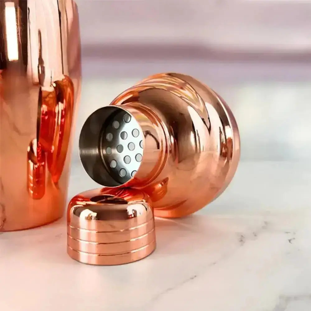 Cilio copper-plated cocktail shaker 500ml on marble surface, premium barware at Cookin Stores