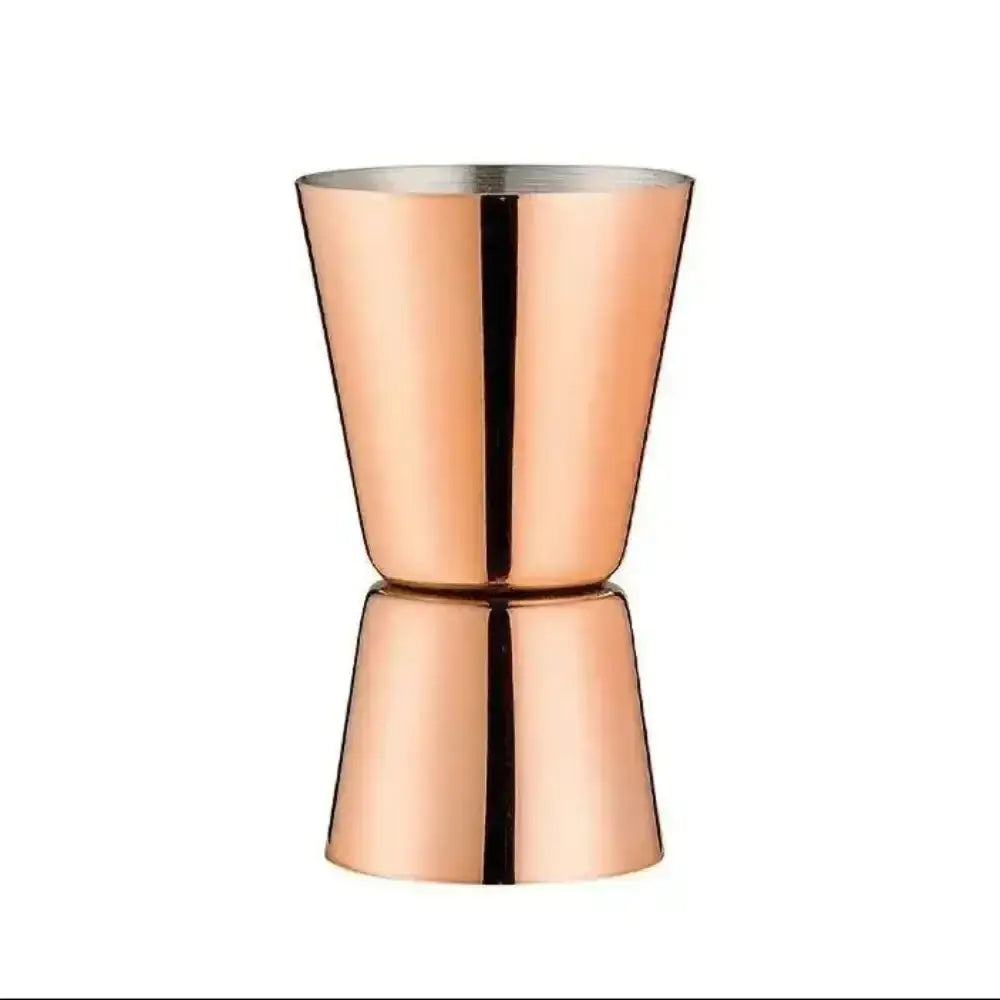 Copper-colored bar tool on a white background