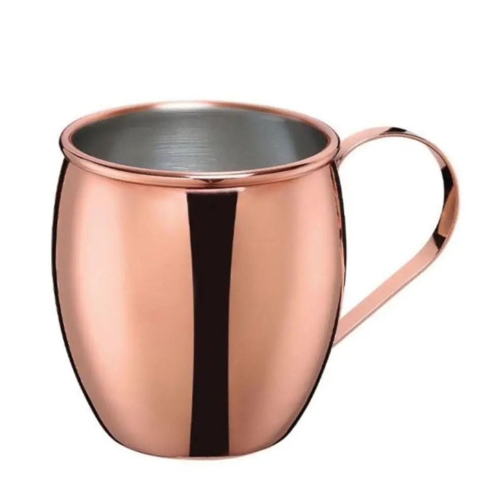 Copper mug on a white background