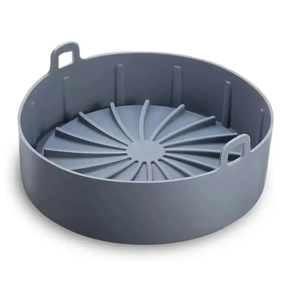 Round silicone mold on a white background