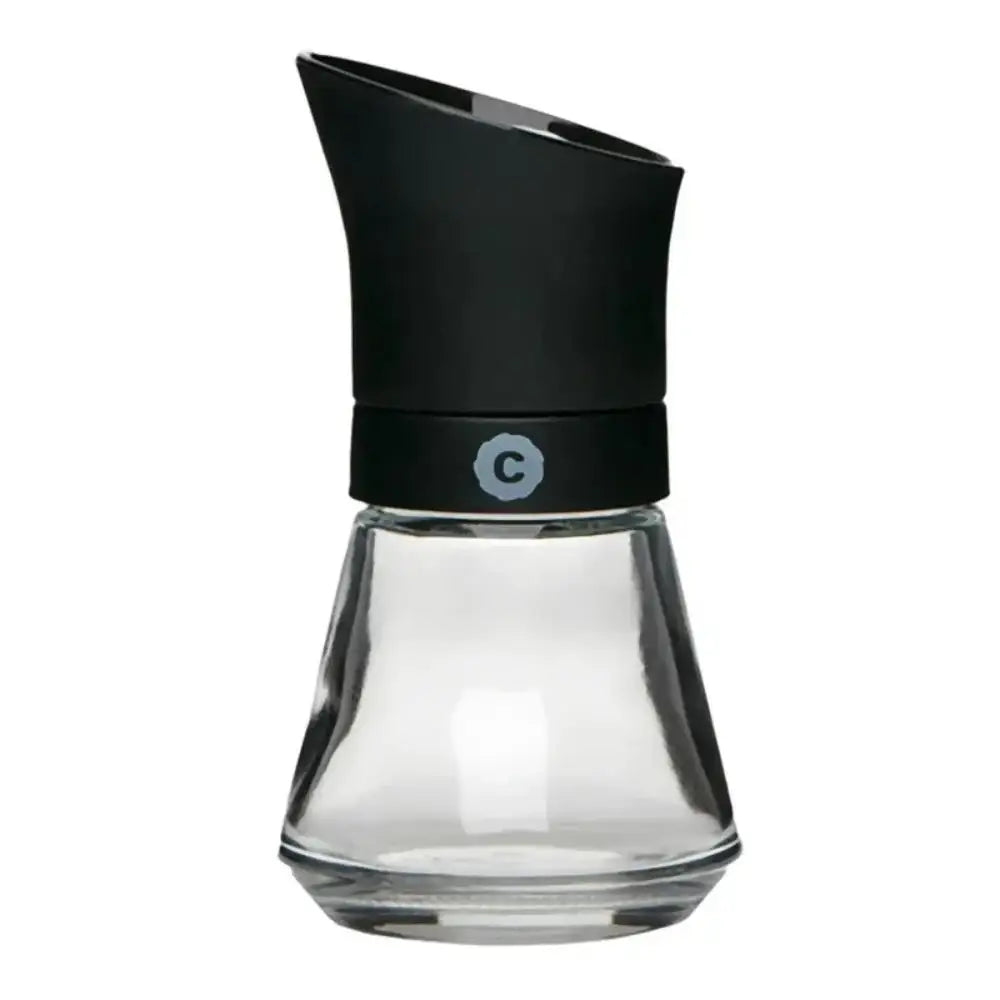 CrushGrind Kala glass grinder with black top, premium kitchenware at Cookin Stores