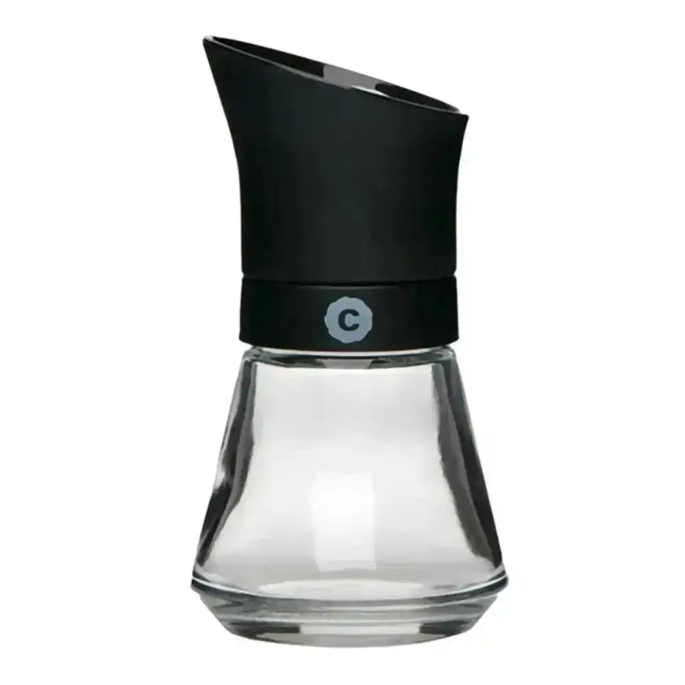 CrushGrind Kala glass grinder with black top, premium kitchenware at Cookin Stores