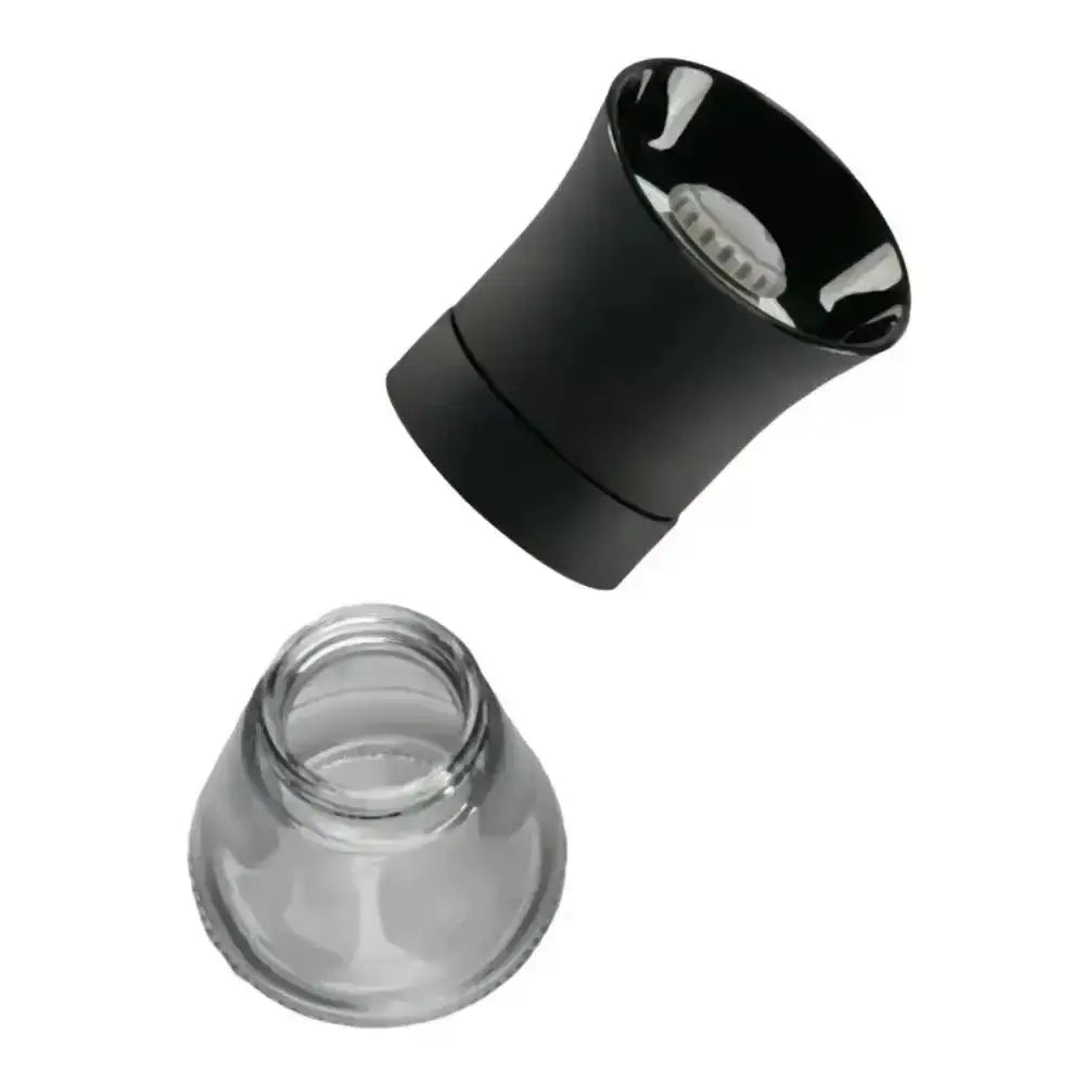 CrushGrind Kala glass spice grinder with black top from Cookin Stores kitchenware