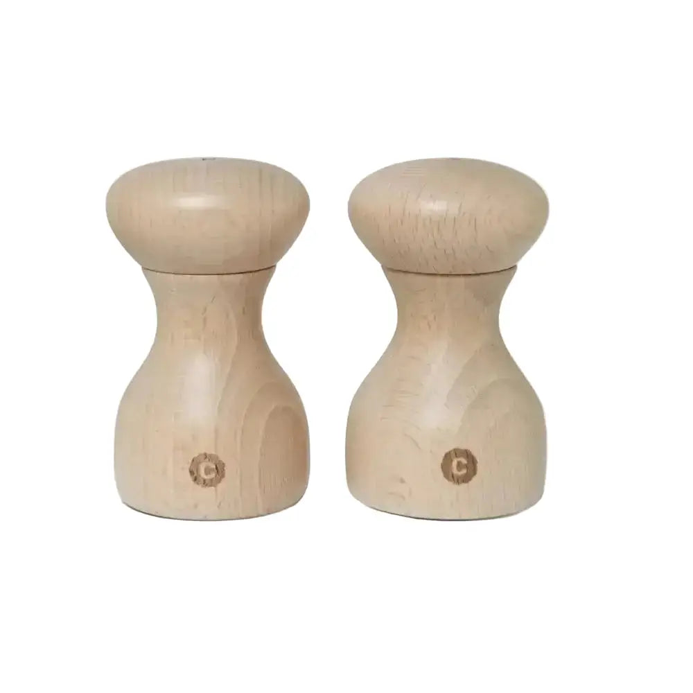 CrushGrind Lyon wooden grinder set, premium kitchenware, on white background from Cookin Stores