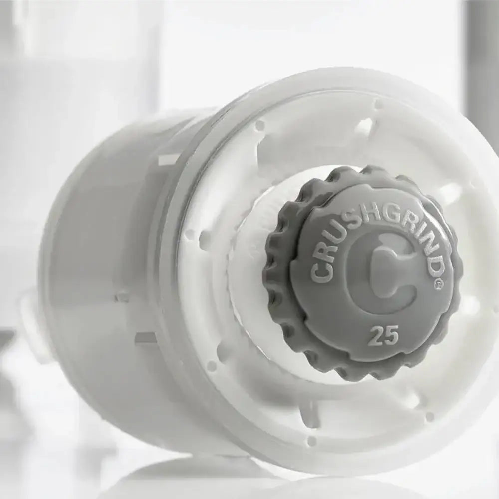 Close-up of CrushGrind salt and pepper grinder ceramic mechanism, kitchenware at Cookin Stores