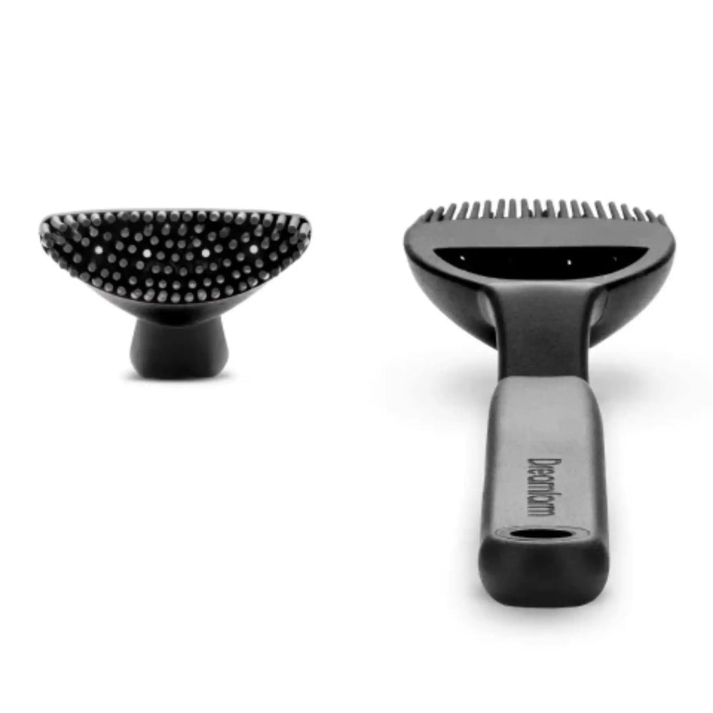 Dreamfarm bbq brizzle black brizzle basting brush with silicone bristles and ergonomic handle for grilling use