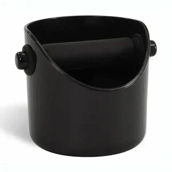 Black Dreamfarm Grindstein coffee knock box on white background, premium kitchenware at Cookin Stores