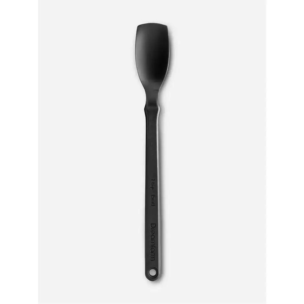 Black spatula on a white background