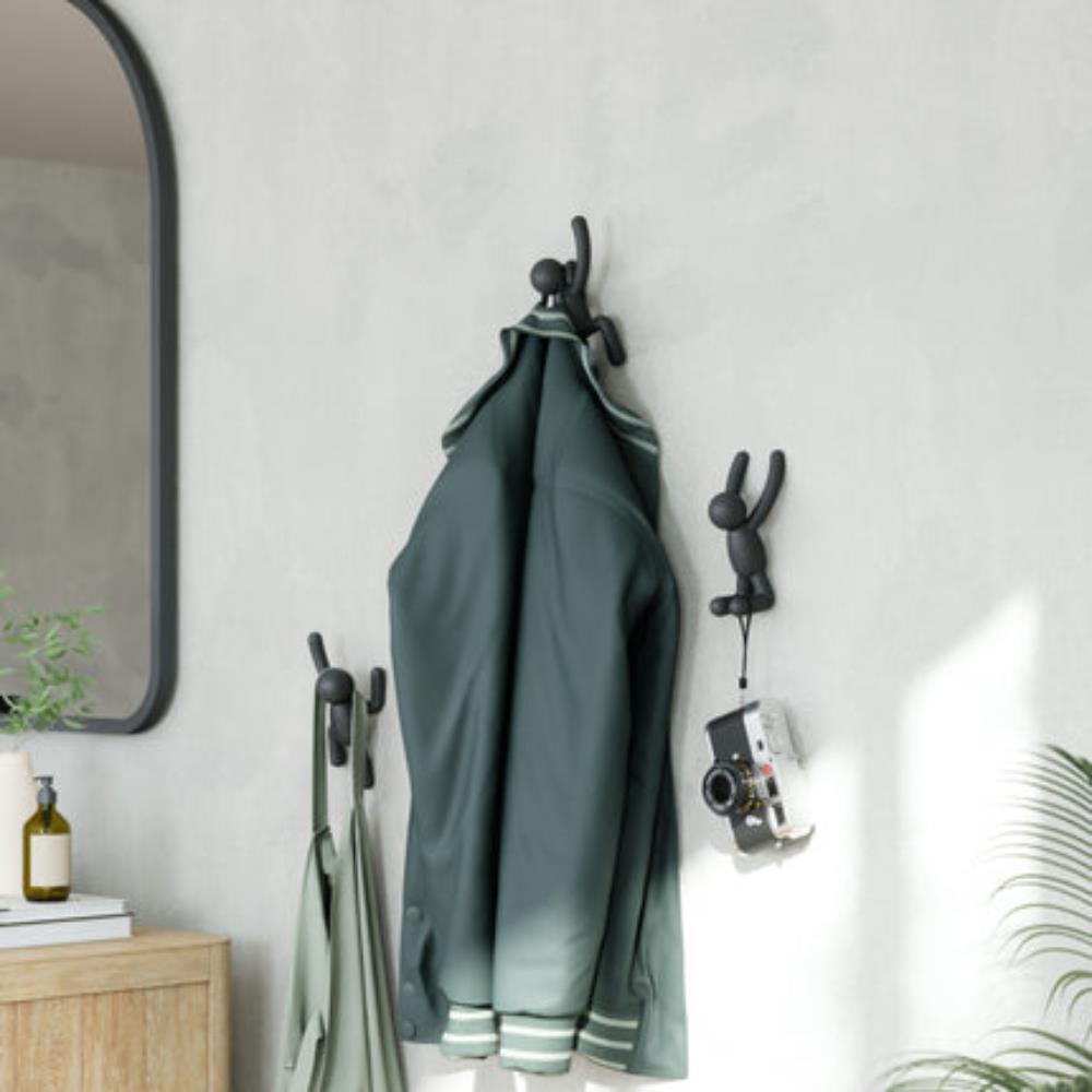 Umbra Buddy Wall Hooks Set of 3 Black