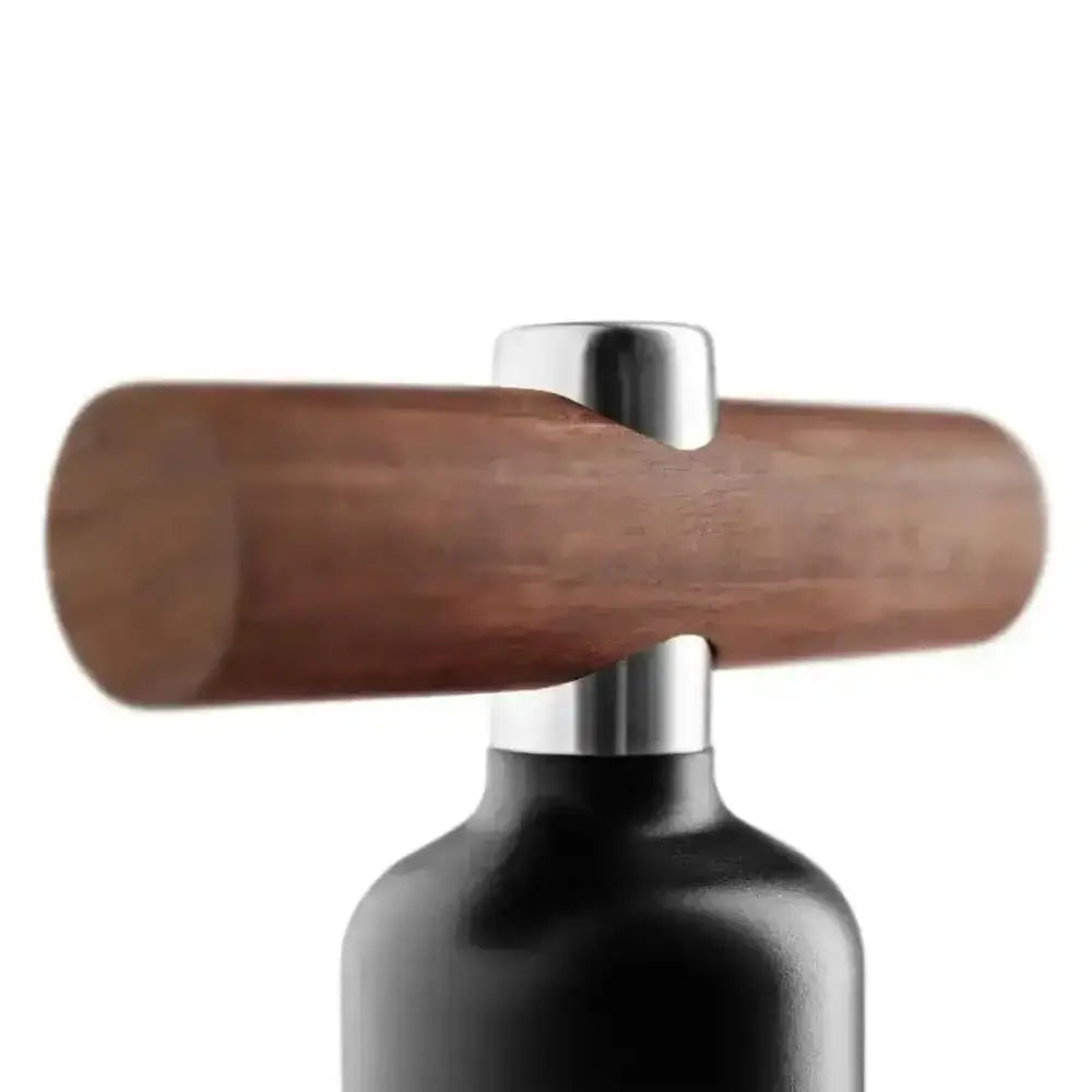 Eva Solo Liquid Lounge black corkscrew with wood handle, premium kitchenware at Cookin Stores