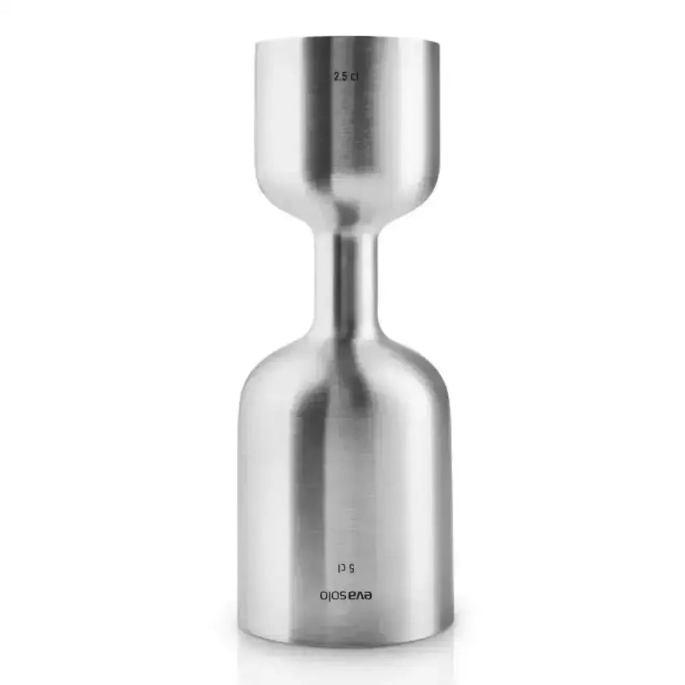 Eva Solo stainless steel cocktail jigger double-sided on white background at Cookin Stores