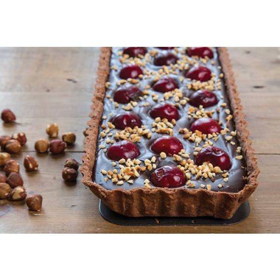 MasterClass Non-Stick Loose Base Rectangular Fluted Flan / Quiche Tin