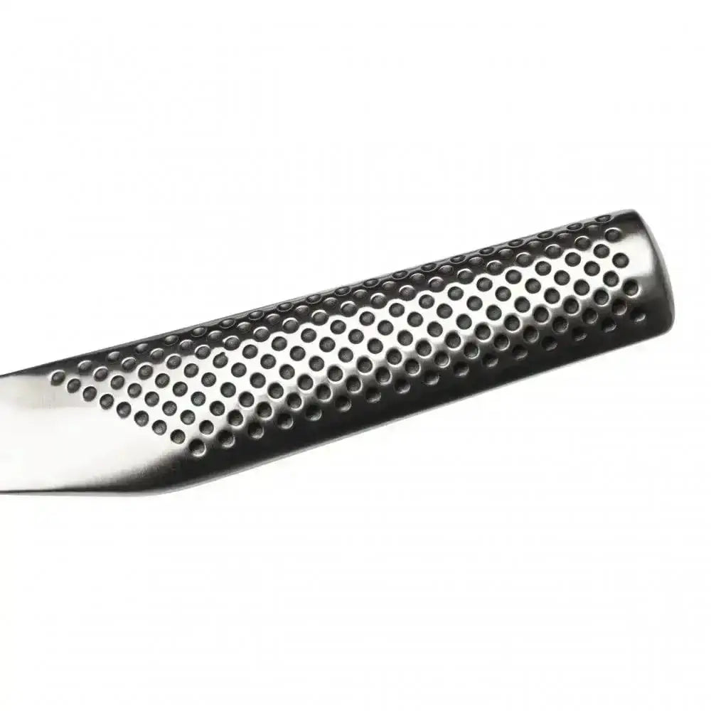 Metallic cylindrical object with a textured surface on a white background