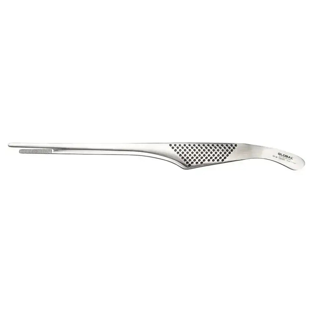Metallic kitchen tool on a white background